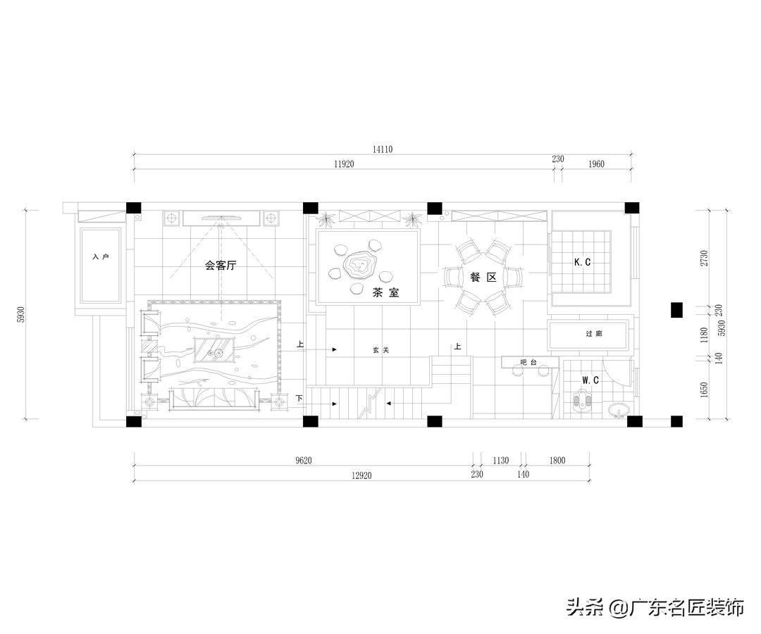 270m²欧式奢华别墅，百万级别全屋大理石筑造成功人士标配豪宅装修效果图片_2