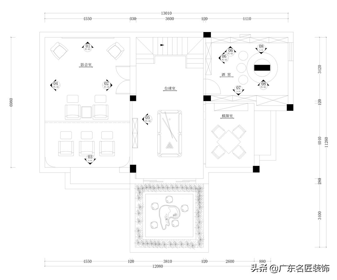 356m²新中式豪宅，盛世门庭，古典的低调与奢华装修效果图片_1