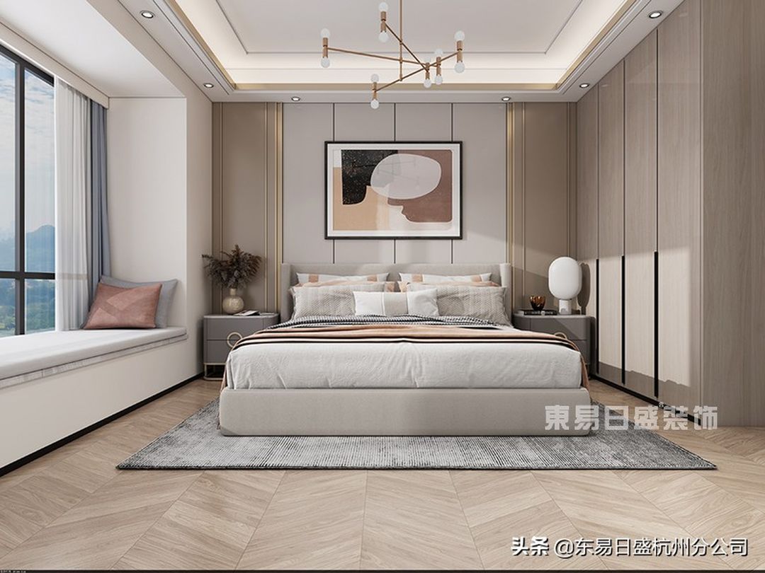 135㎡现代轻奢装修效果图，万木流光影，中南映星河装修效果图片_4