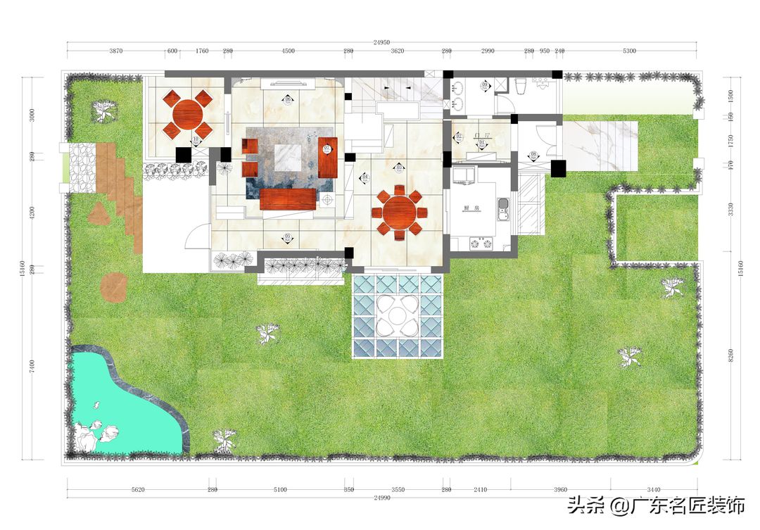 356m²新中式豪宅，盛世门庭，古典的低调与奢华装修效果图片_6