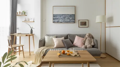 一人のいい天気-28㎡客厅卧室爆改日系风