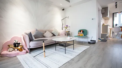 114㎡中西厨分离，全屋智能家居，孩子还能在客厅练车