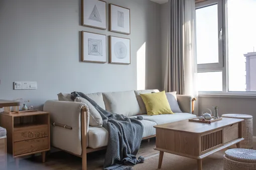 77㎡日式风两居，女儿送给爸妈最温暖的家~#多彩人家#