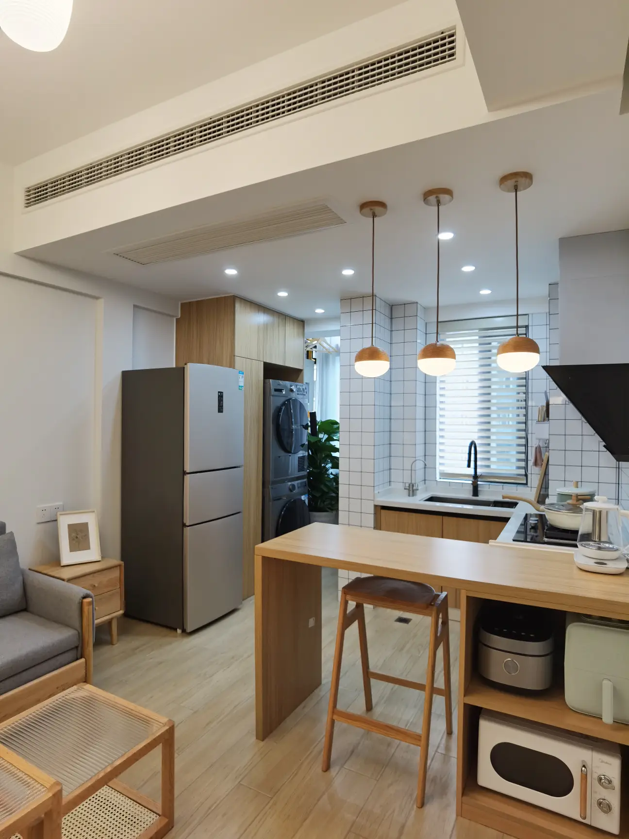 零杂物！干净舒适的日式原木卧室，治愈力💯图片_4