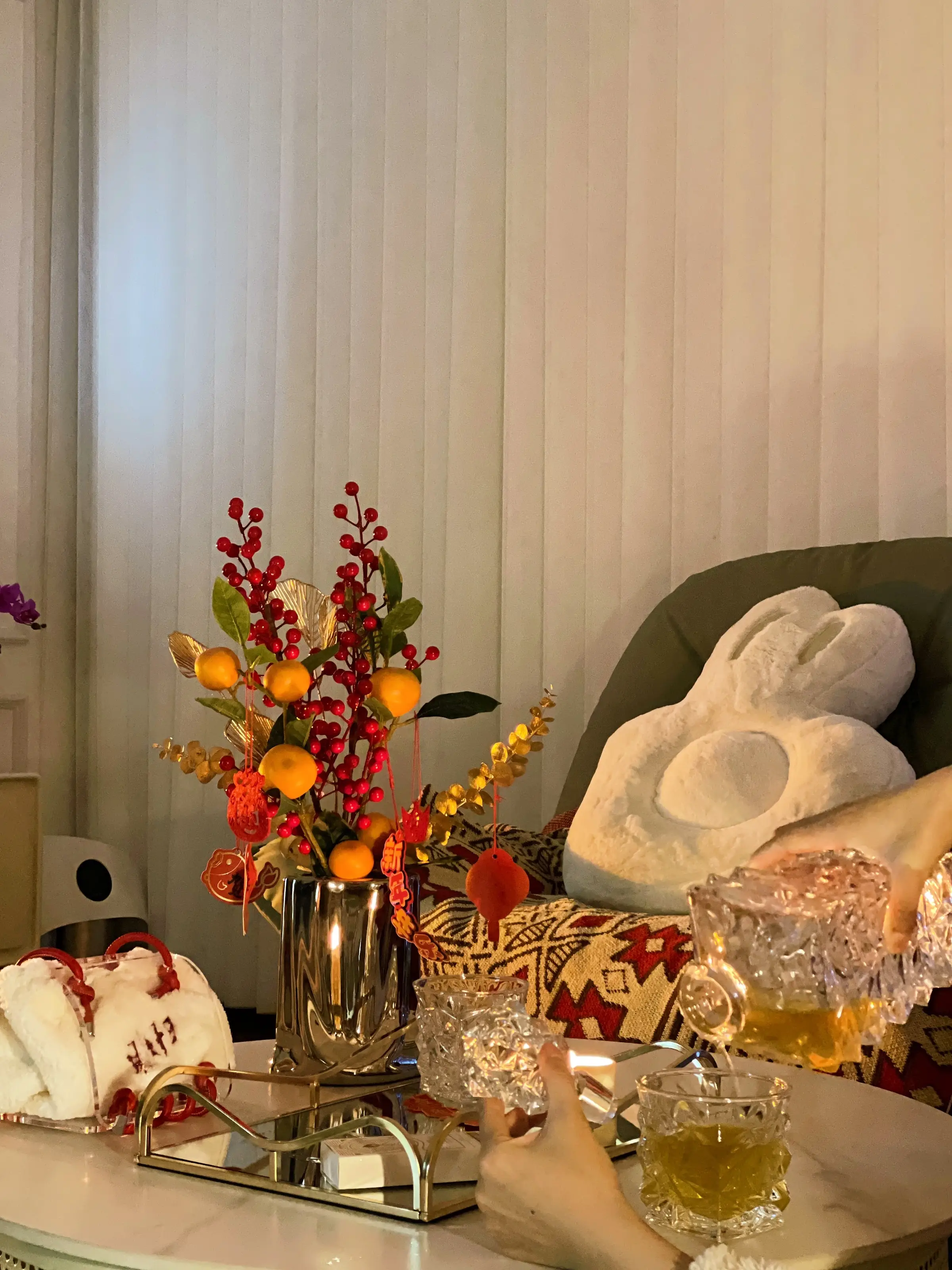 缓解焦虑方法｜宅在年味满满的家看剧微醺图片_3