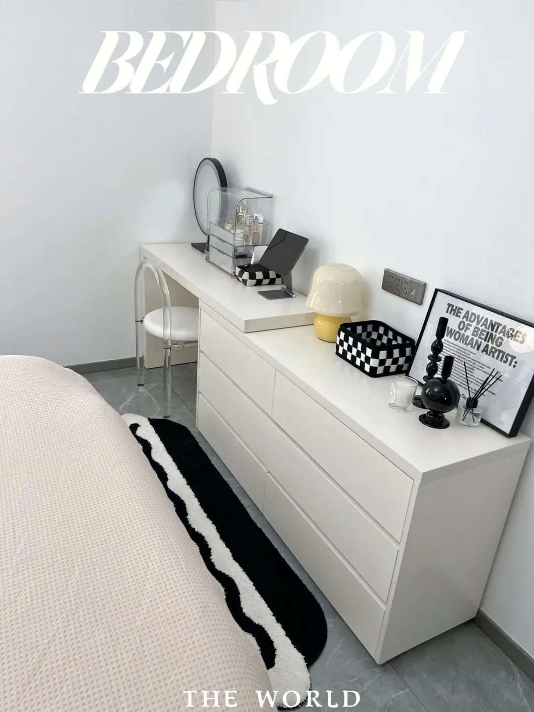 大白墙卧室也是很舒适吖图片_4