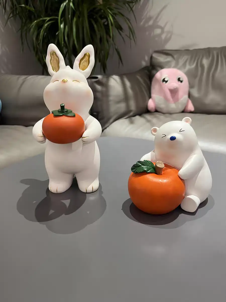 哇，爱了这对兔子🐰新年摆件图片_0