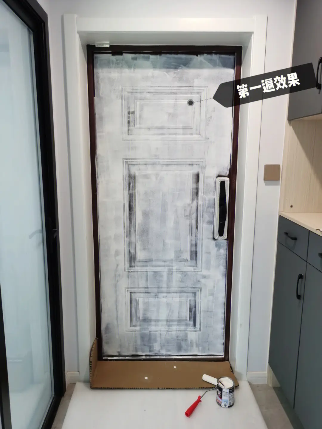 入户门改色｜自己动手，成功省下大几千图片_4