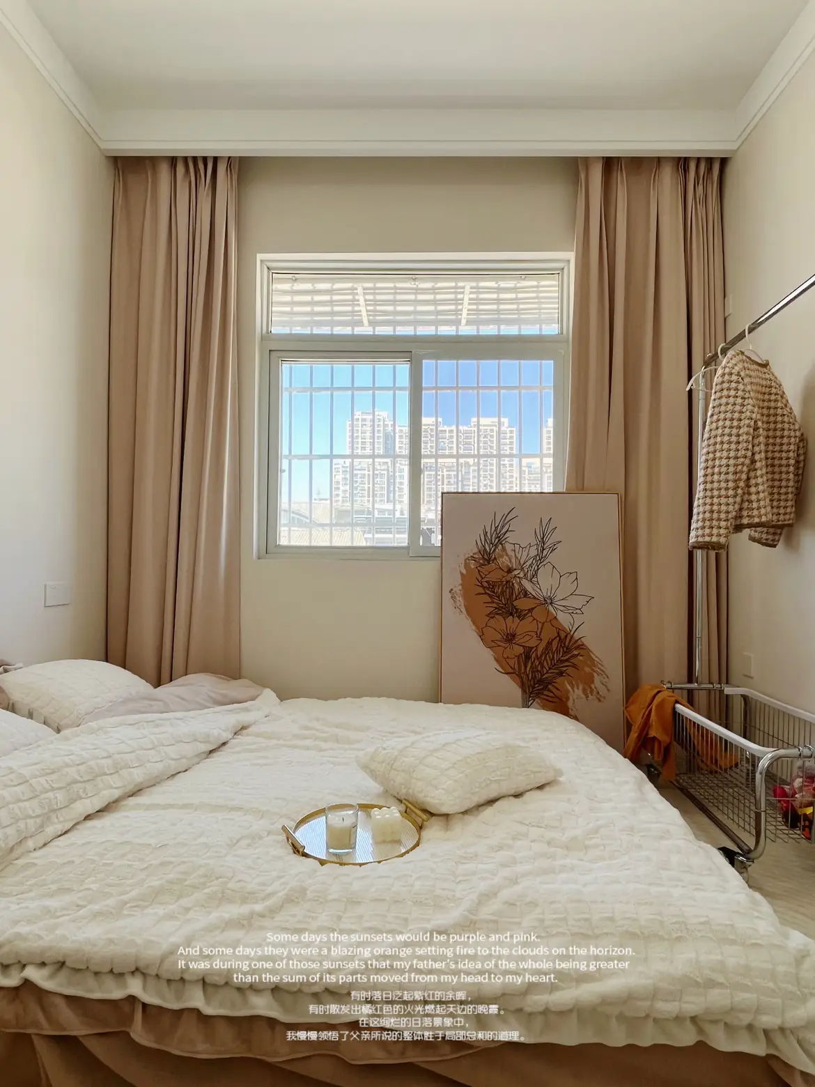 奶油卧室墙面改造|可可蛋奶试过了,没翻车图片_7