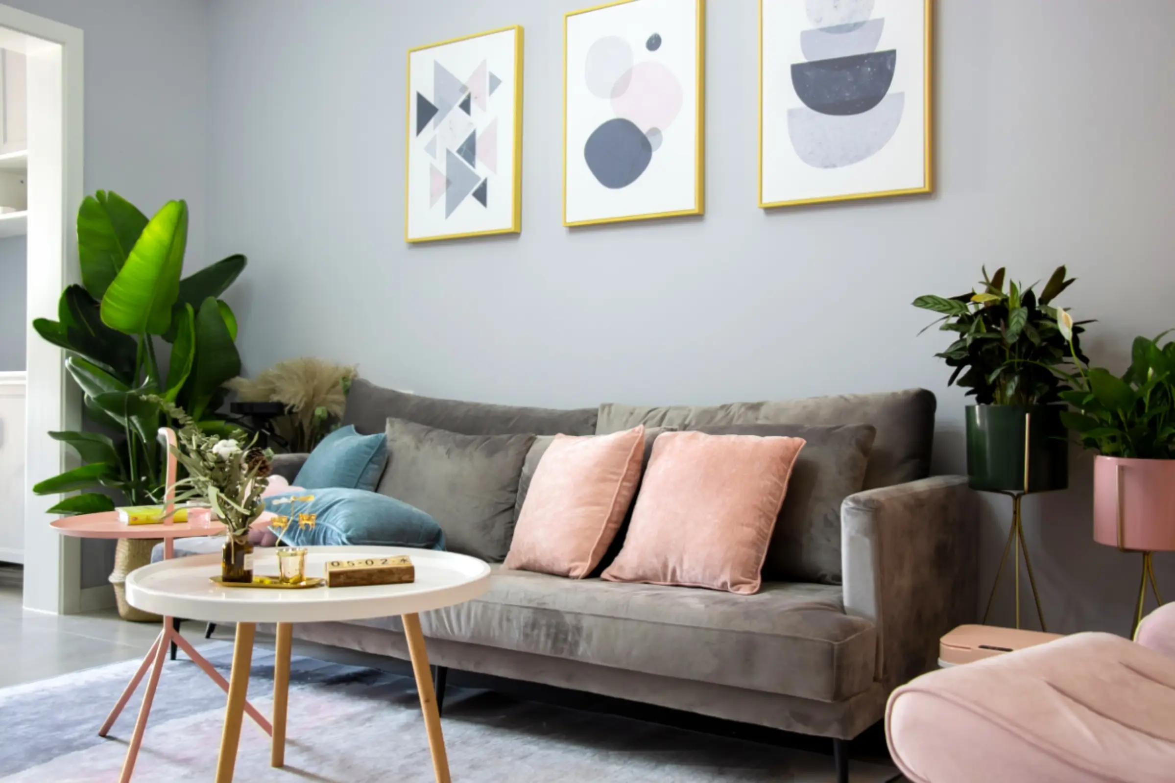 Ins感北欧风清新客厅，乳胶漆颜色怎么搭图片_3