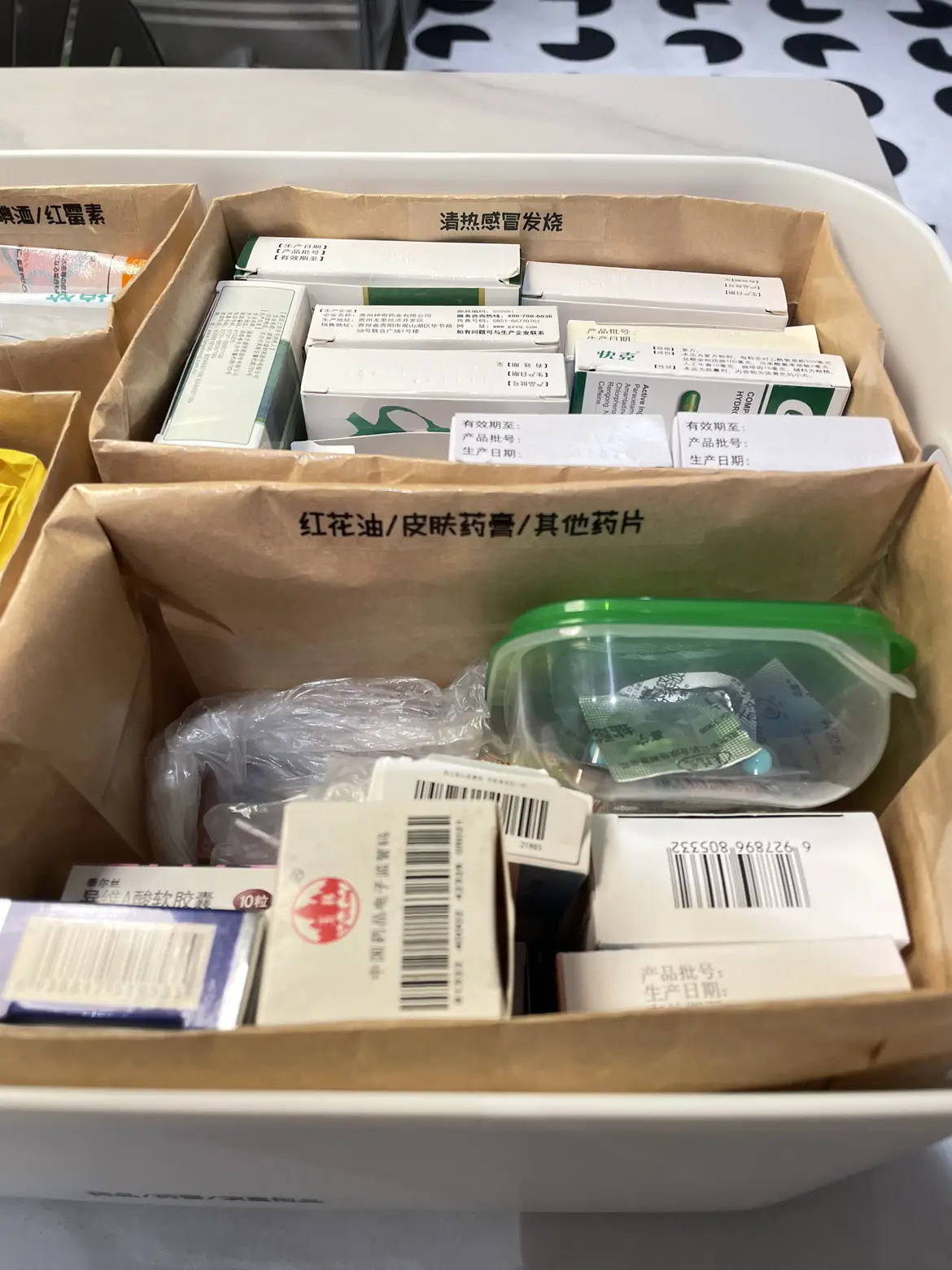 纸袋妙用｜自制分类家庭药箱图片_4