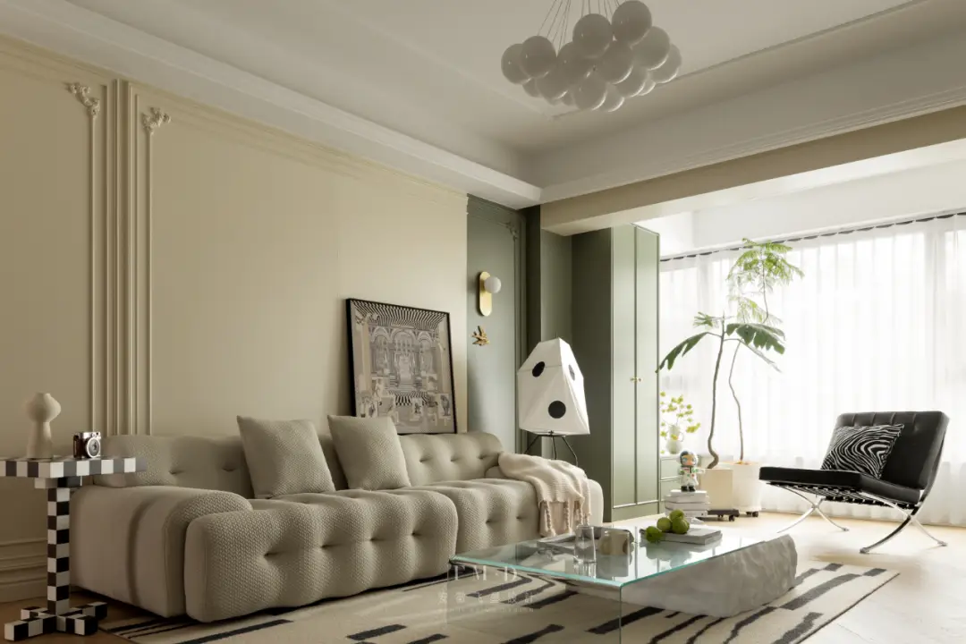 这么美的客厅，真的是精装房改出来了的！图片_1