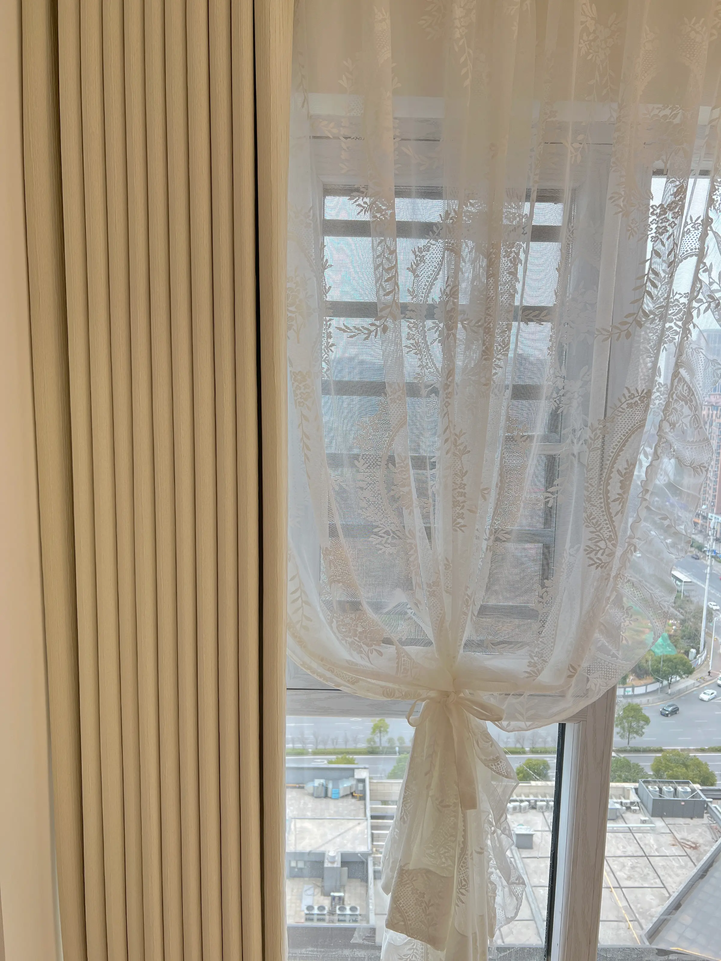 适合法式的蕾丝窗帘图片_2