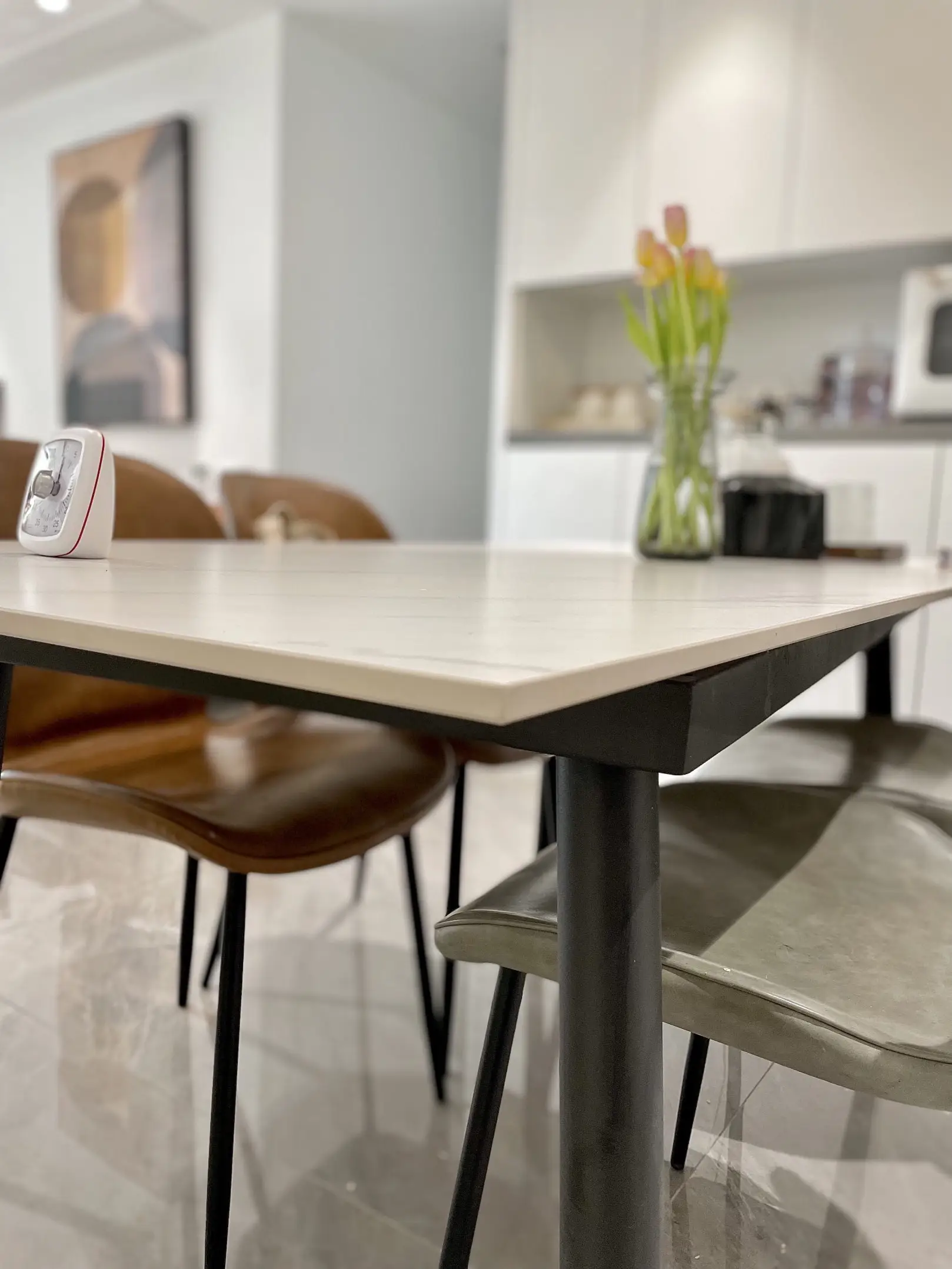 实惠好用的岩板餐桌，1k💰1米6大放送图片_3