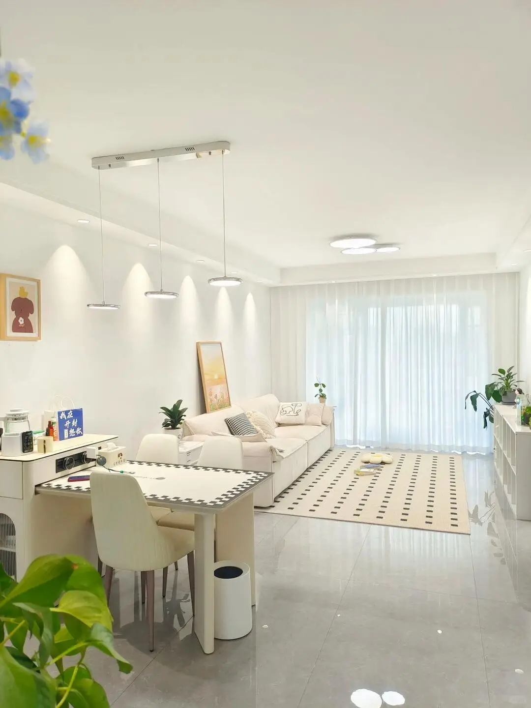 奶油色客厅，让你感受浓浓甜蜜❤️图片_0