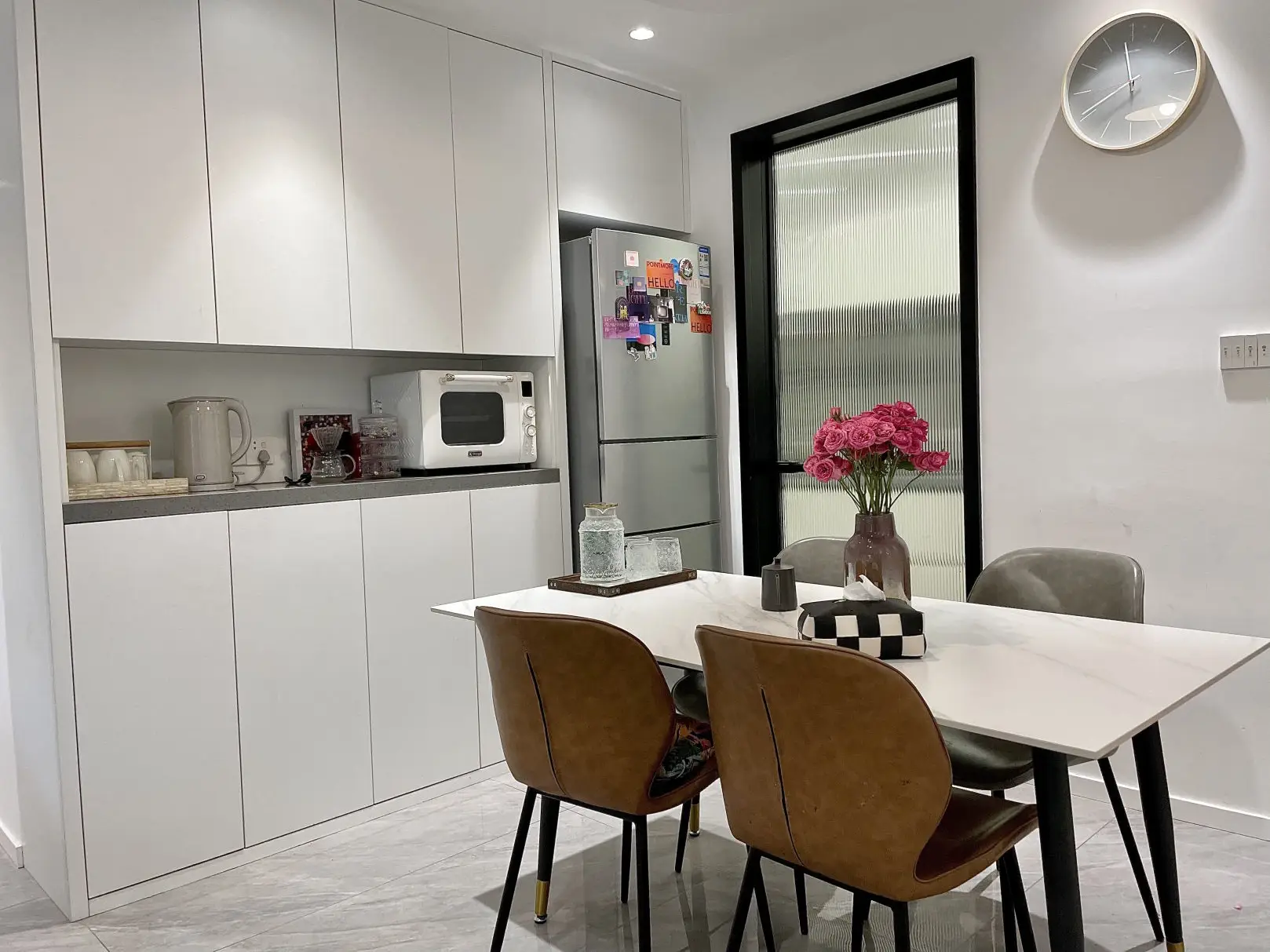 实惠好用的岩板餐桌，1k💰1米6大放送图片_2