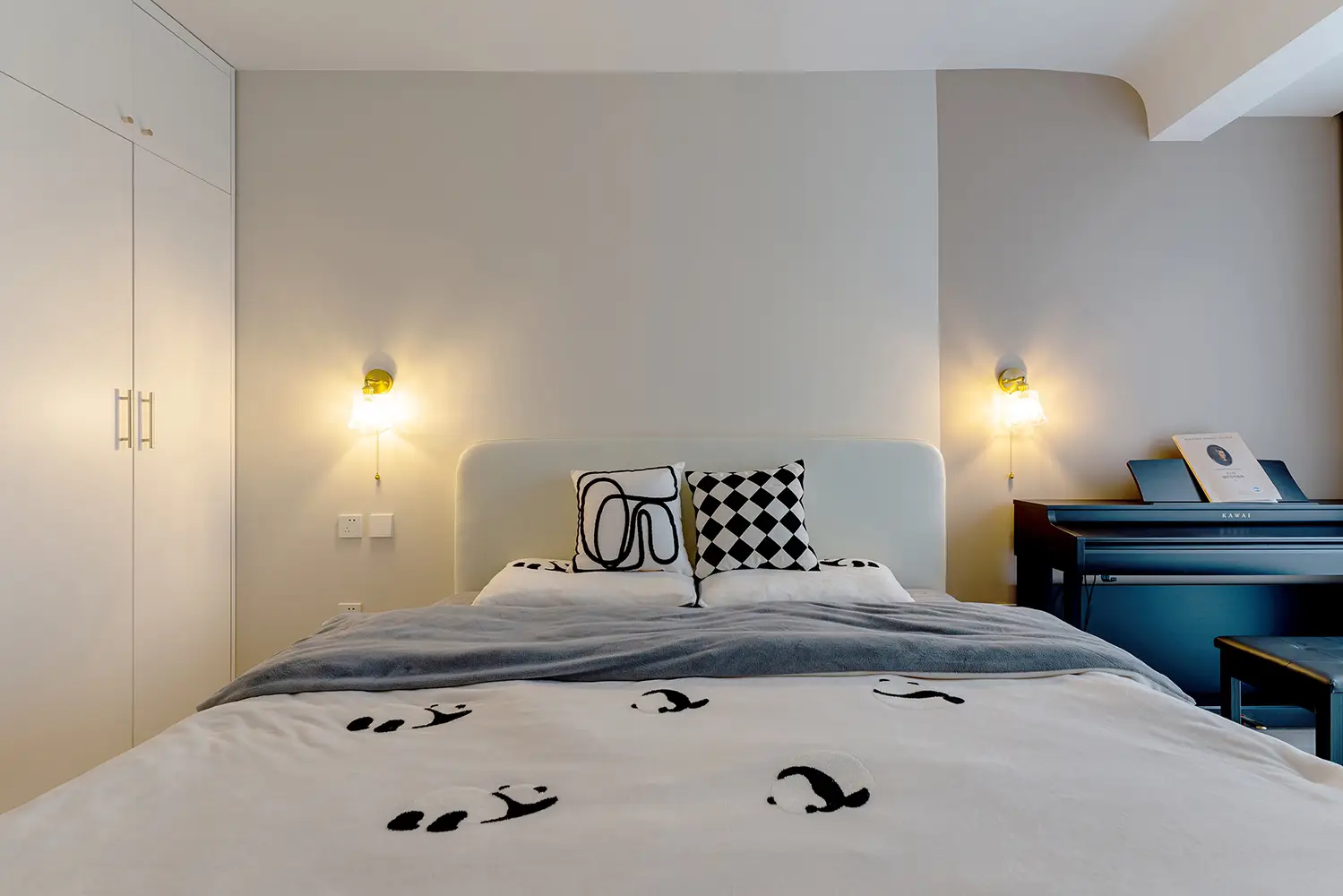 卧室有了壁灯点缀，提高颜值烘托温馨氛围感图片_1