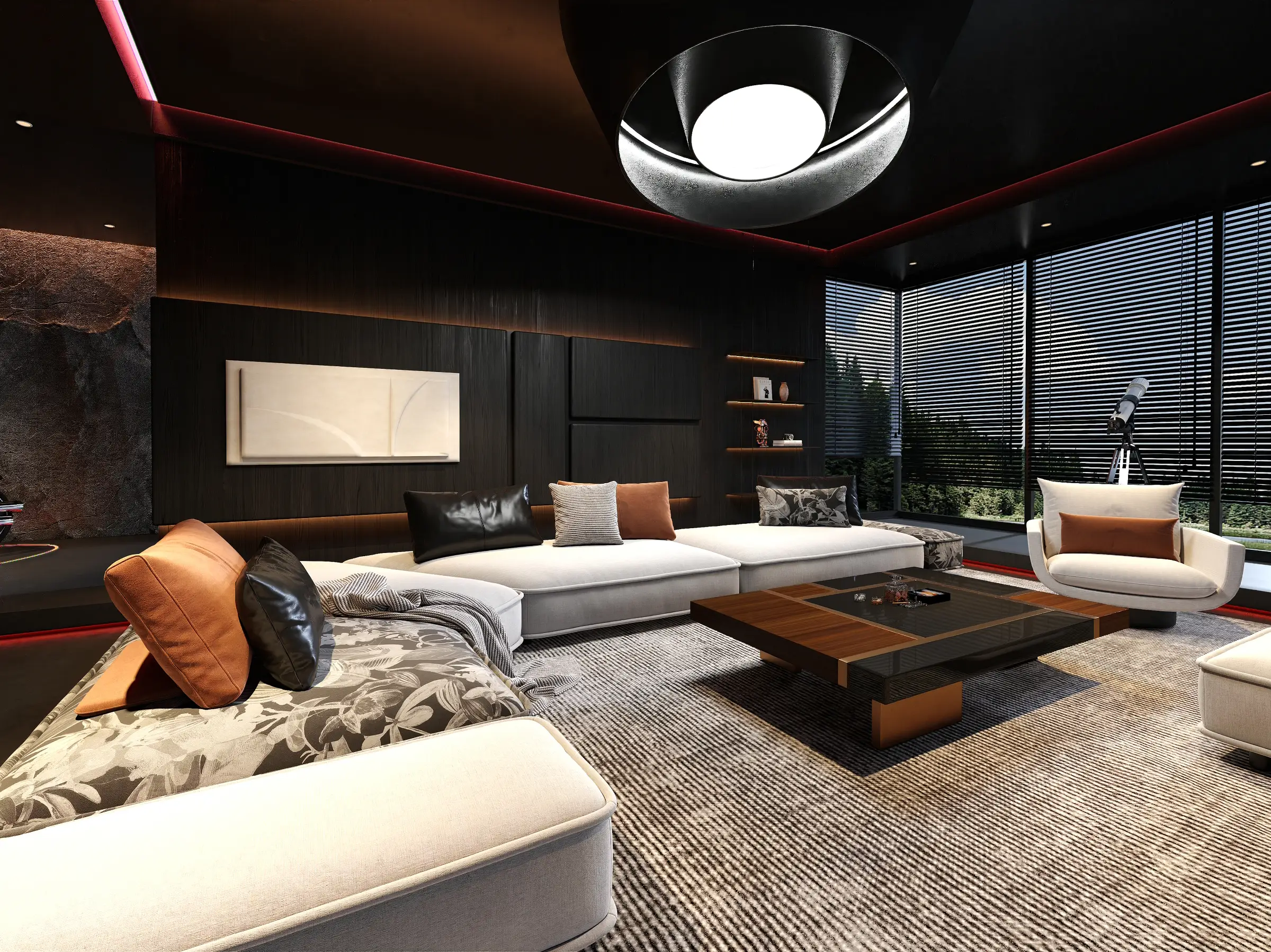 打造神秘气息的空间，用黑色来试试图片_2