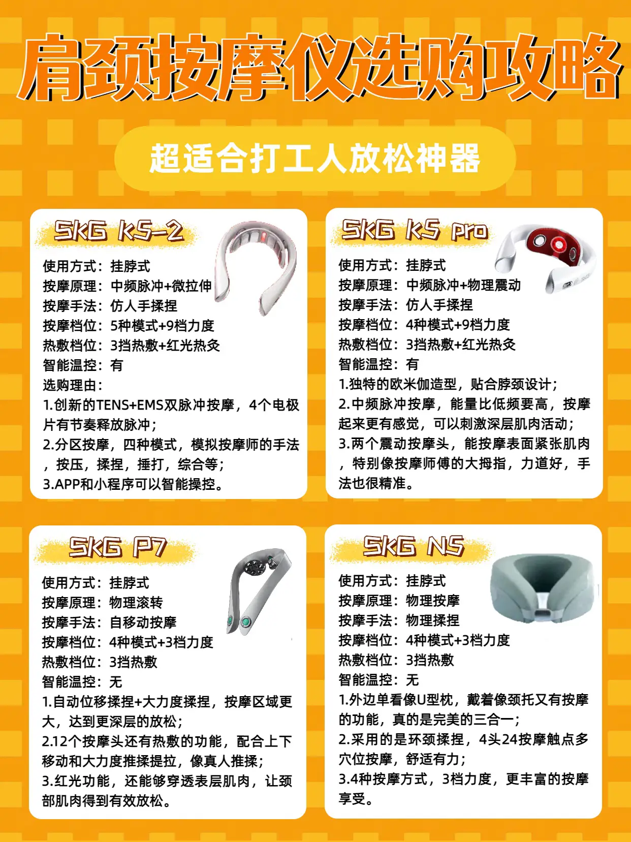 万万没想到！做功课入的肩颈按摩仪真的顶！