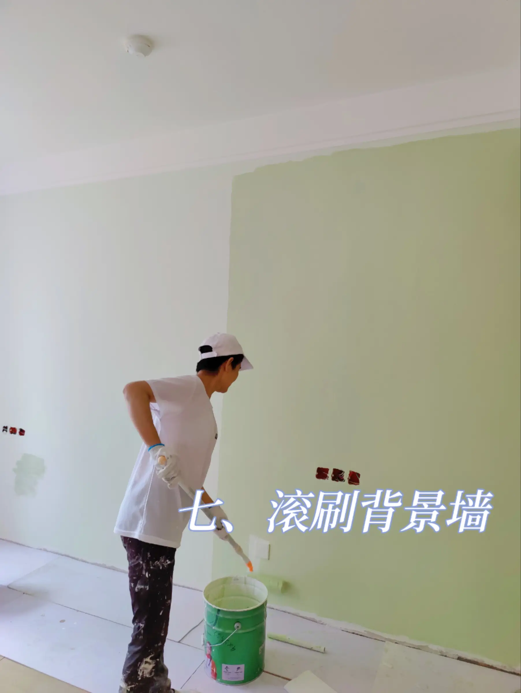 自装第十一步，油工刷漆图片_7