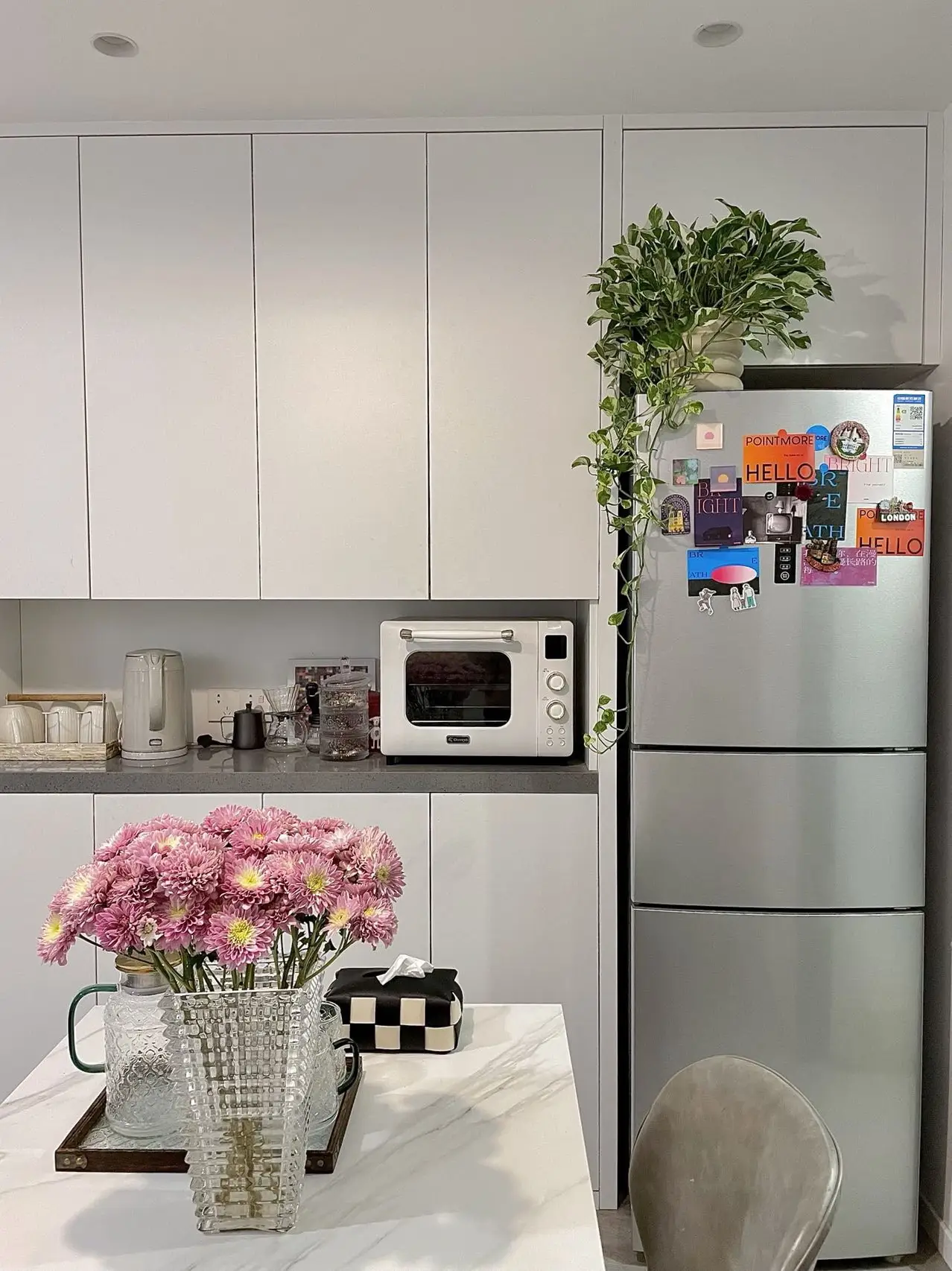 实惠好用的岩板餐桌，1k💰1米6大放送图片_1