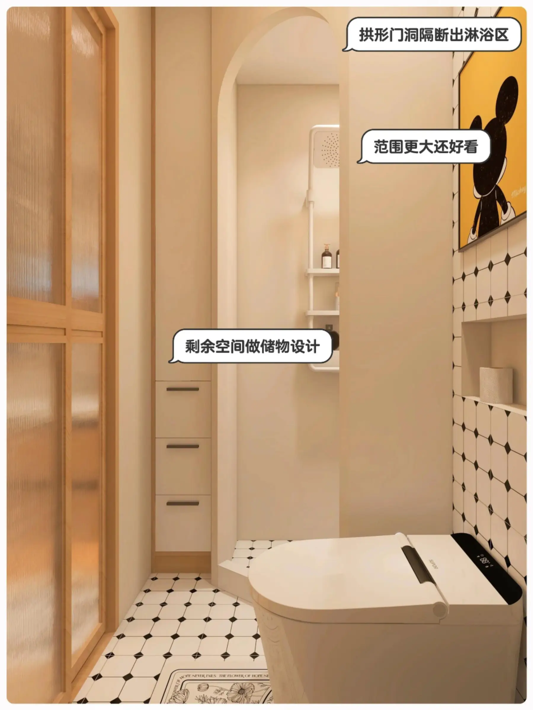 3.2m²小浴室，干湿二分离也不是梦图片_5