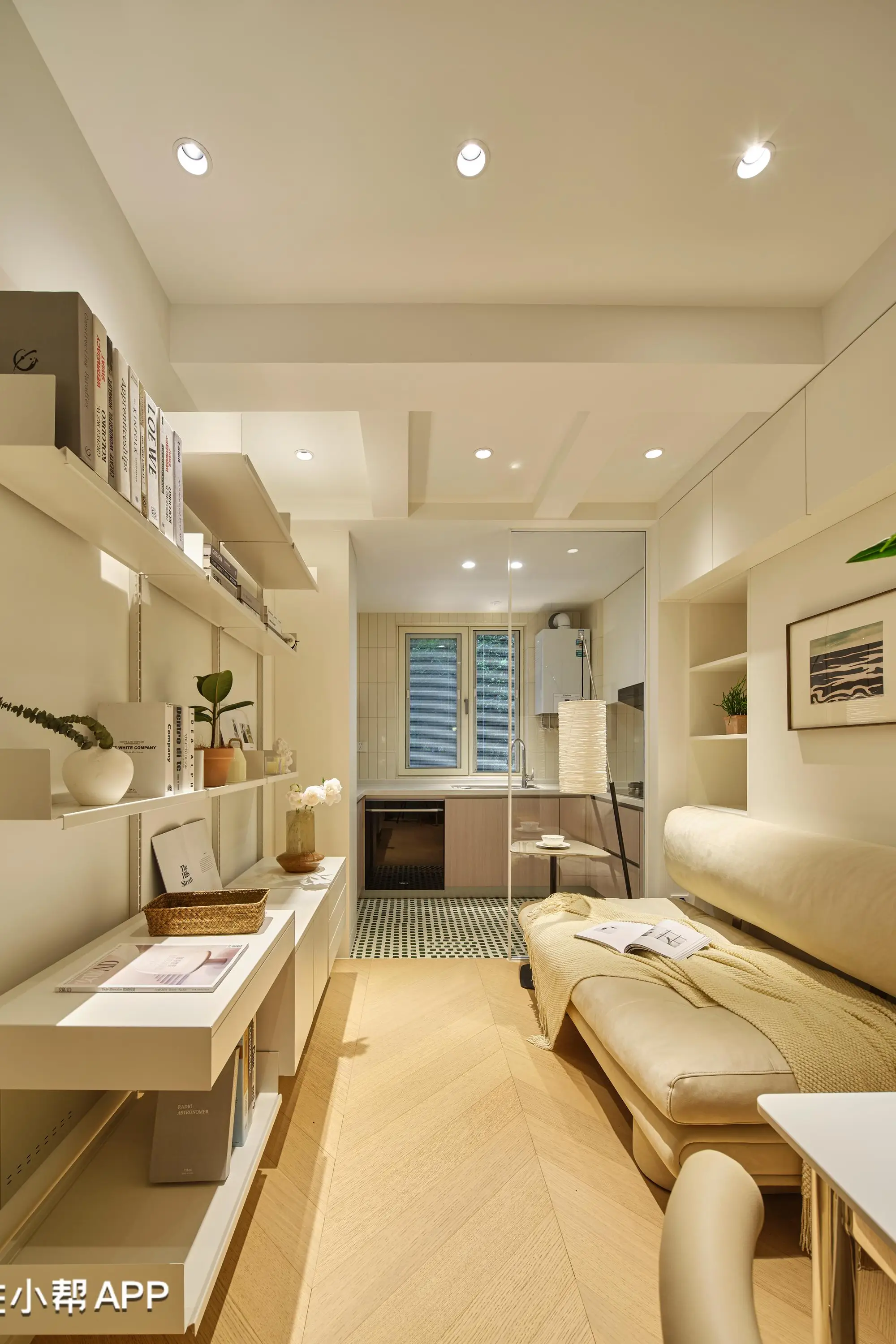 53m²装出83m²的既视感，维系简洁且连贯的穿透视野