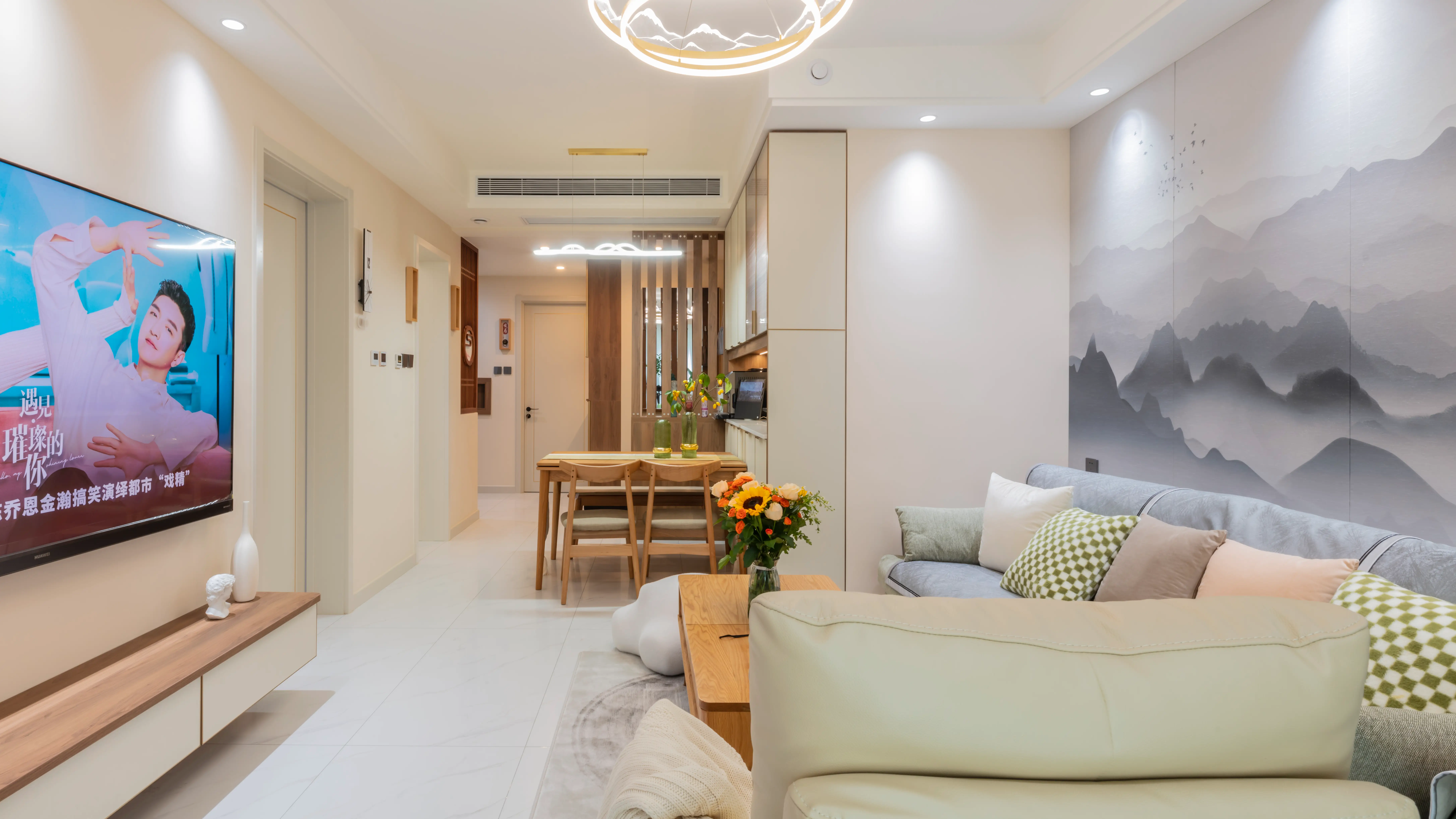 89㎡简约新中式，营造唯美的东方意境