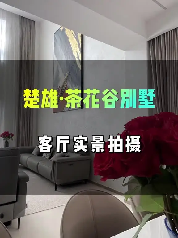 楚雄茶花谷客厅实拍，优雅不过时