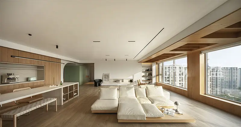 书餐桌一体+双向沙发，这样的大横厅太爽了图片_1