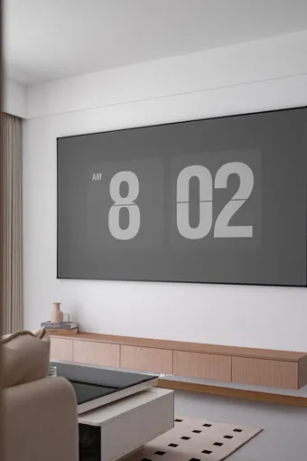 让空间与你对话，试试白色+原木