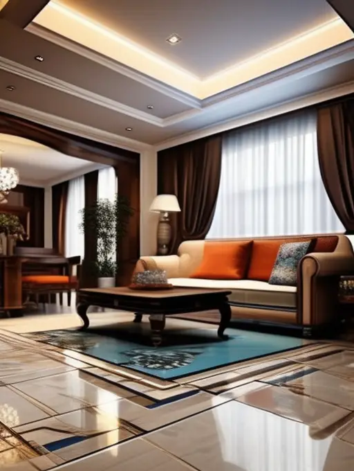 让客厅的每一块地砖都闪烁着属于家的光芒图片_4