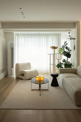 110m&sup2;奶油风，时刻享受被温馨、自由包裹的居家氛围~