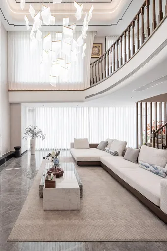 350㎡简约中式风别墅，高端大气的高品质之家