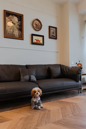 35㎡欧式中古风丨嵌入式设计，收纳空间不止大一倍