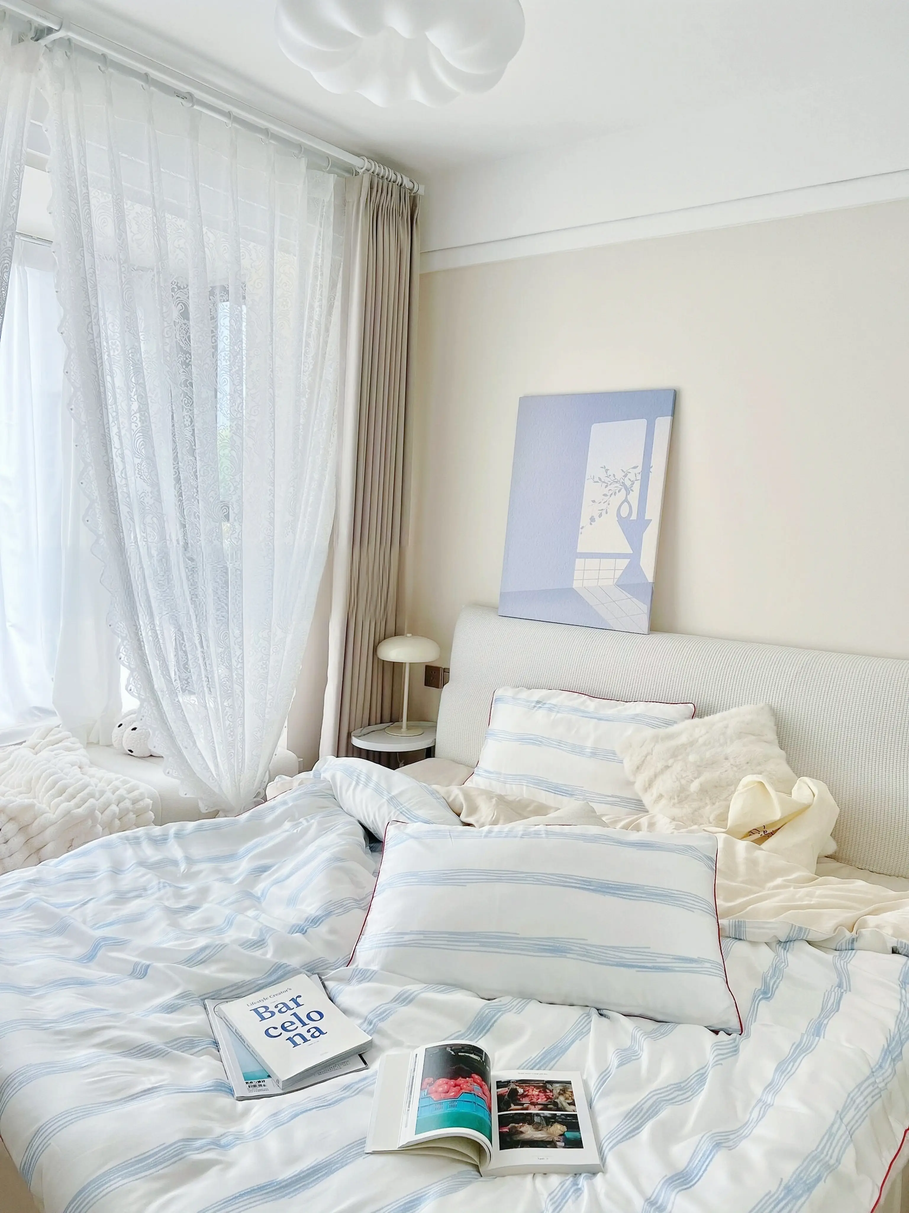 蓝𝙁𝙐𝙁𝙐💙的小卧室，凉爽整个夏日吧~🧊图片_0