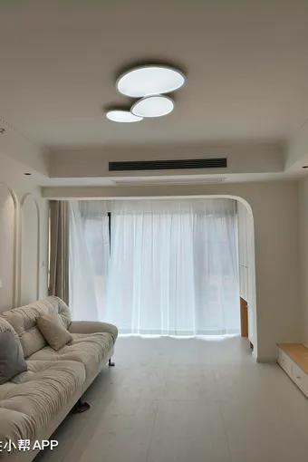 【滨江壹号】三口之家奶油法式风，每1㎡都是细节！