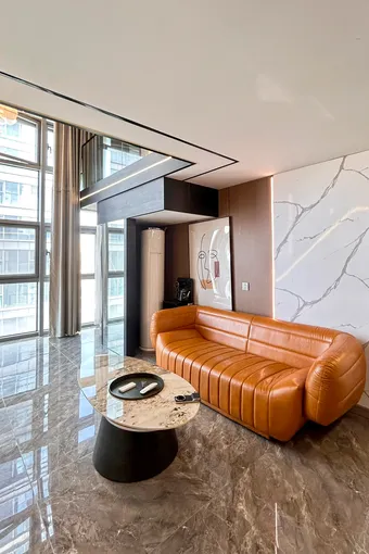 新家品鉴丨90㎡一房两厅Loft，改造成2人一猫的轻奢之家