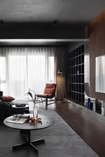 189㎡极简轻工业｜风外在低调冷酷内在坚定温暖