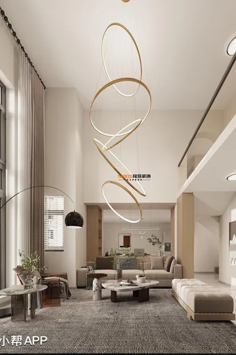 45㎡轻奢风，loft也可以装出高级