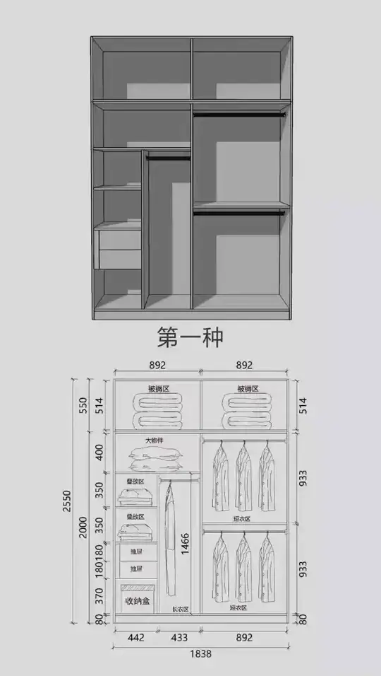 懒人必备：17种衣柜布局！