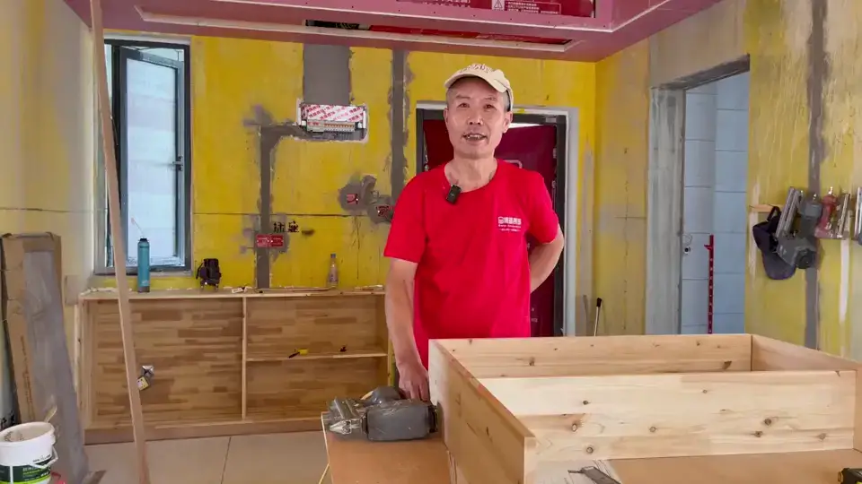 现场打柜子的材料以及细节工艺