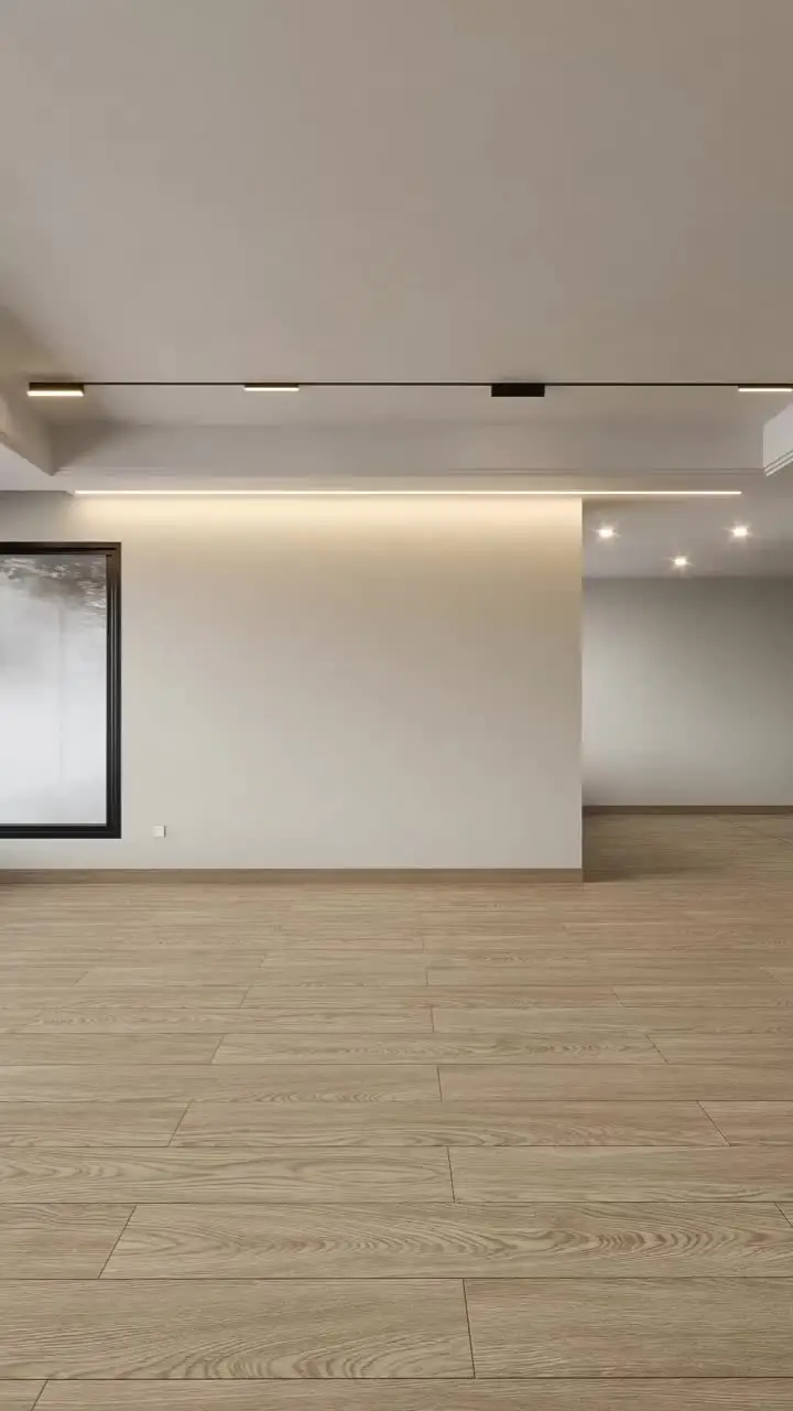 极简双眼皮加灯带，氛围感拉满的客厅